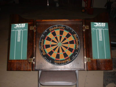 Budweiser Dart Board Cabinet Antique Price Guide Details Page