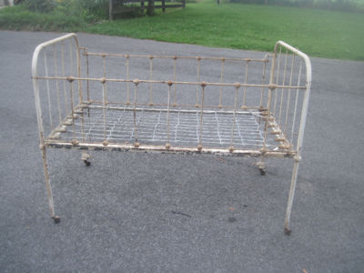 cast iron baby crib