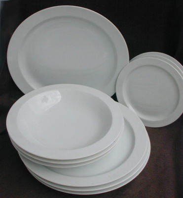 Rosenthal Studio Linie Duo White china 9 pcs plate bowl -- Antique