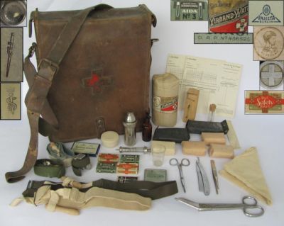 war ii guide medic wwii aid completed army german orig equipment bag