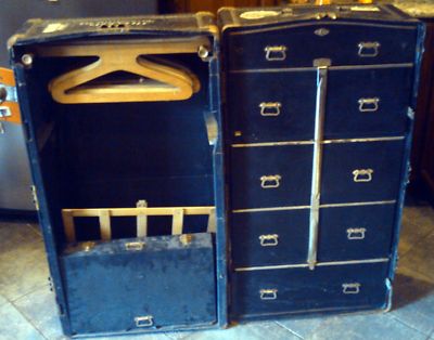 Vintage Antique Steamer Wardrobe Trunk Belber Co 1922 Antique