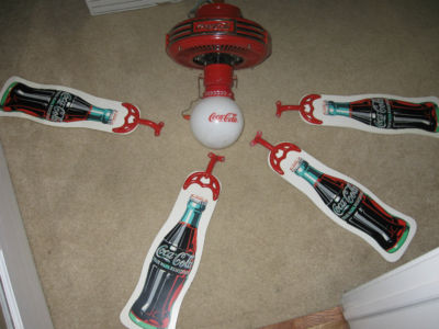Coca Cola Ceiling Fan Light Fixture Lamp Model Cd 5201
