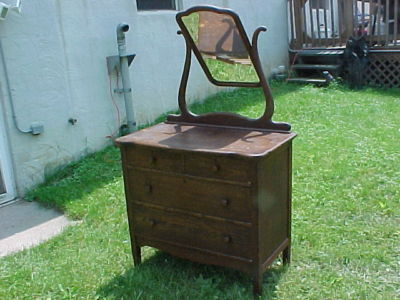 Antique 4 Drawer Oak Dresser With Tilt Mirror Antique Price