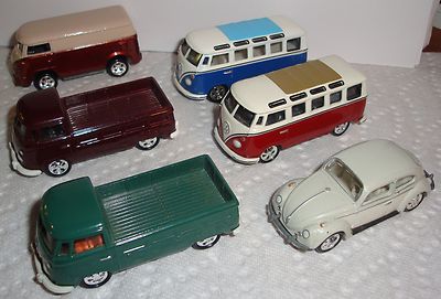 Johnny Lightning Volkswagen Bugs & Buses Pez 6-pc Set -- Antique Price ...