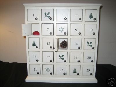 Restoration Hardware Wooden Advent Calendar In Original Box Restoration Hardware Wooden Advent Calendar In Original Box