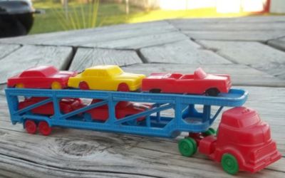 plastic toy cars 1950s 1960s
