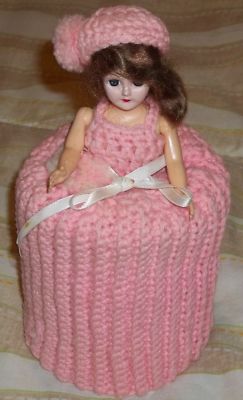 crochet toilet roll doll