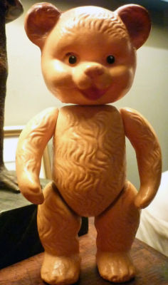 large plastic teddy bear