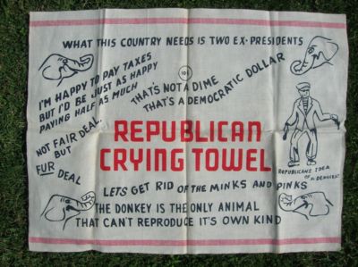 crying towels for democrats