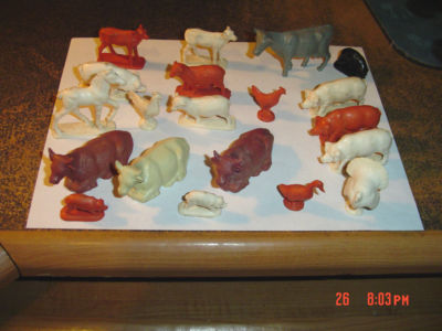 soft rubber farm animals