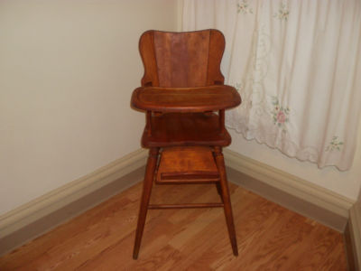 1940 wooden high chair