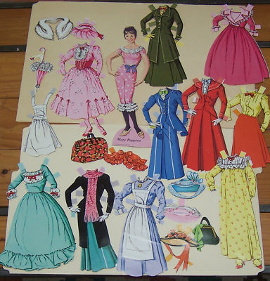 mary poppins paper dolls