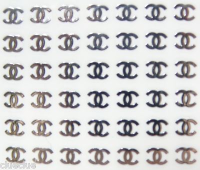 Chanel Logo Nail Sticker Stickers Nail Art Decoration - Beau Sliver 80