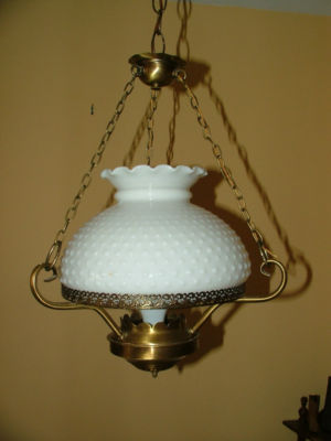 Large Vintage Hurricane Hobnail Milk Glass Hanging Swag Light Large Vintage Hurricane Hobnail Milk Glass Hanging Swag Light Fixture