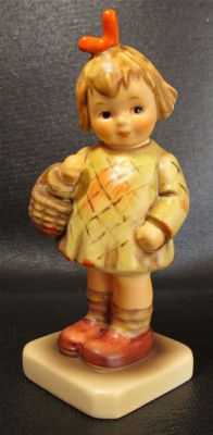 1987 W Germany Hummel Girl Basket Figurine I brought You a Gift ...