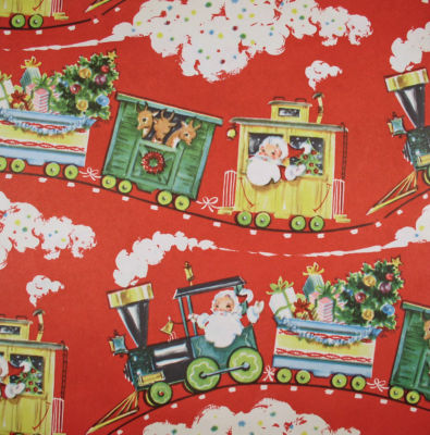 train wrapping paper