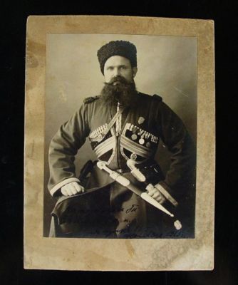 Antique Russian Photo Timofey Yachik Cossack, Tsarina Maria Feodorovna ...