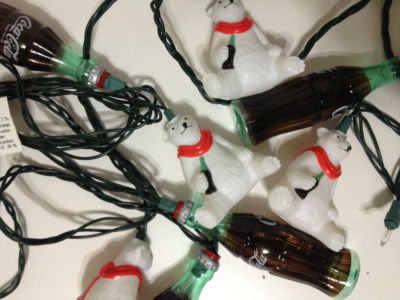 coca cola polar bear christmas decorations