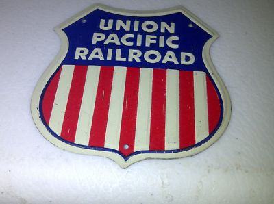 1950's Post Cereal Give-A-Way Union Pacific Railroad Sign -- Antique ...