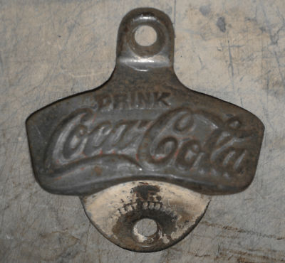 Wall Mounted Vintage Bottle Opener Antique Cast Iron Coca Cola