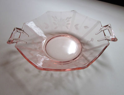 Vintage Pink Depression Glass Bowl Floral Pattern 6 Inch Handles Antique Price Guide Details Page,Coin Stores Nearby