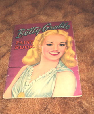 1947 BETTY GRABLE PAINT BOOK BY WHITMAN! -- Antique Price Guide Details ...