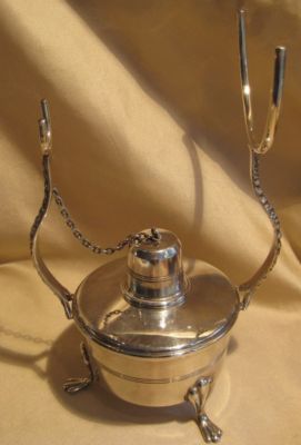 Vintage English Silver Plate Brandy Warmer RHV&Co. -- Antique Price