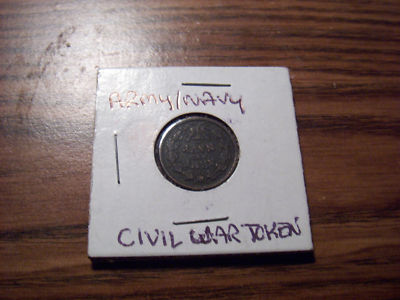 1863 army navy civil war token 1863 army navy civil war token