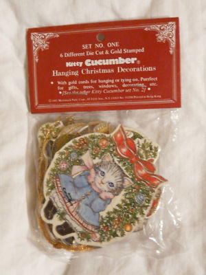 kitty cucumber christmas ornaments