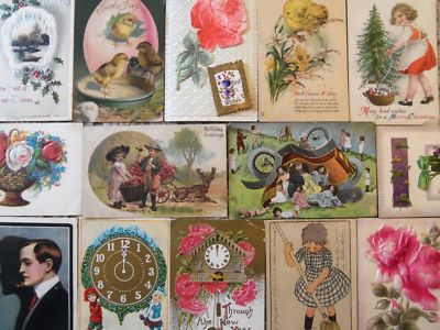 Holiday~Mixed~Early 1900's~Vintage~Postcard Lot~60 cards! -- Antique Price Guide Details Page