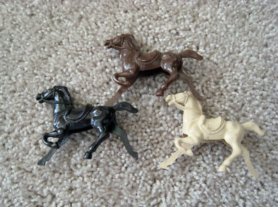vintage plastic horses
