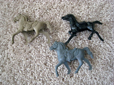 vintage plastic horses