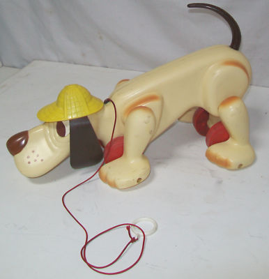 vintage dog pull toy