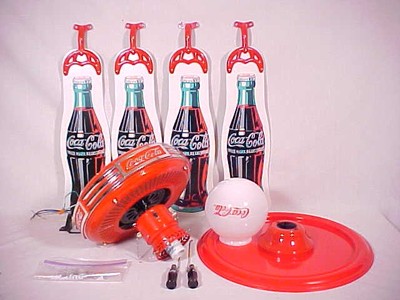 New Vintage 1997 Coca Cola Bottle Blade Ceiling Fan Light