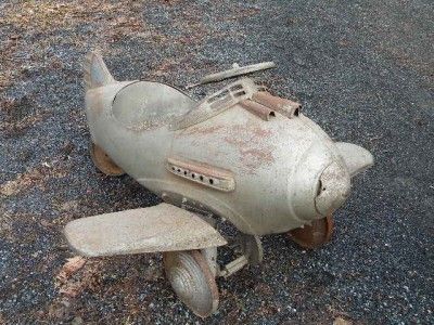 vintage airplane pedal car