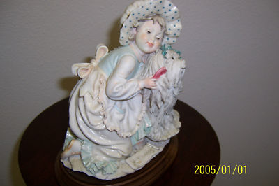 capodimonte lady with dog