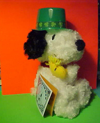 HALLMARK PEANUTS SNOOPY & Woodstock Squishy Plush St. Patrick's Day ...