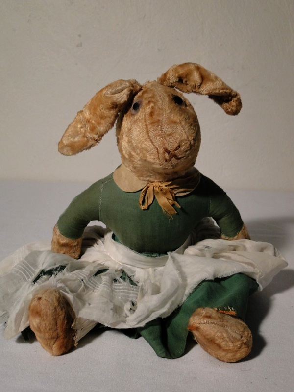 antique stuffed rabbit