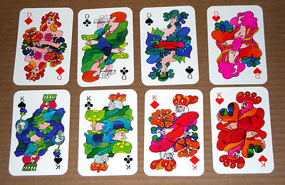 1970 #39 s German32 Card Deck Playing Cards Stunning MOD Graphics