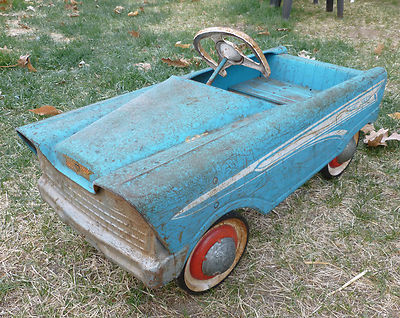 vintage metal pedal car