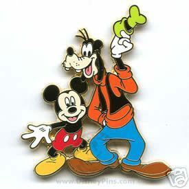 GOOFY & MICKEY POSING - FRIENDS ARE FOREVER Disney Pin CUTE Disneyland ...
