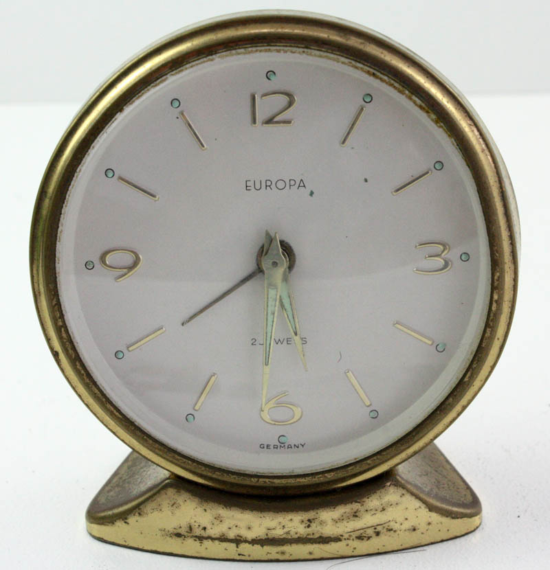 Antique Europa Desk Clock Antique Price Guide Details Page