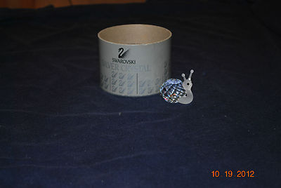 swarovski crystal snail figurine