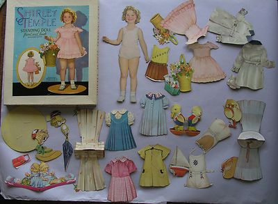 shirley temple paper dolls 1930s