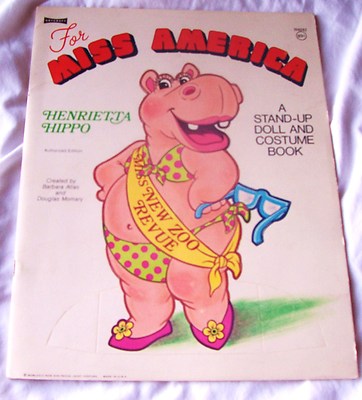 New Zoo Revue Henrietta Hippo 1970s Vintage Paper Doll Uncut Doll Costume Book Antique Price Guide Details Page New Zoo Revue Henrietta Hippo 1970s Vintage Paper Doll Uncut Doll Costume Book Antique Price Guide Details Page