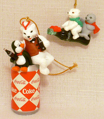 coca cola polar bear christmas decorations