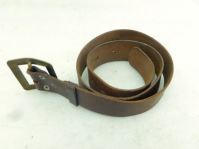 Antique vintage military belt buckle WWII army soldier uniform 34 waist ...