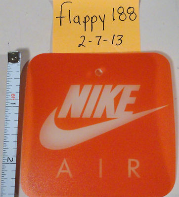 nike air plastic hang tag