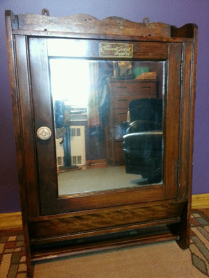 Antique Wood Medicine Cabinet Antique Price Guide Details Page