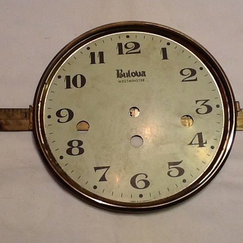 6 1/2" antique bulova westminster made in germany clock face Antique